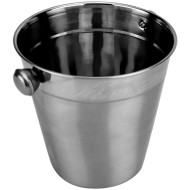 Balde 13,5cm Por 14cm 1,25 Litros De Gelo Open Bar Em Aço Inox